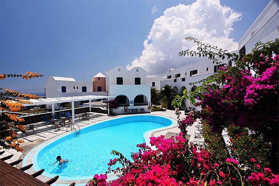New Haroula Hotel Fira  Ngoại thất bức ảnh